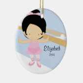 Ballerina Girl Ballet Dance kerstversiering Keramisch Ornament (Rechts)
