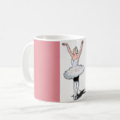Ballerina Girl Dancer Pink Ballet Dance Gift Mok (Voorkant links)