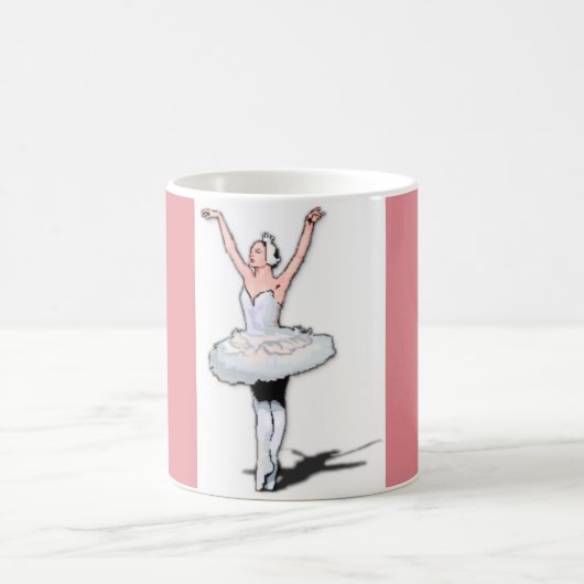 Ballerina Girl Dancer Pink Ballet Dance Gift Mok (Center)