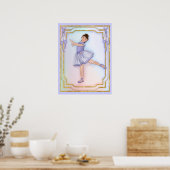 Ballerina Girl Dancing Poster (Keuken)