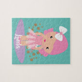  Ballerina Girl Faux Glitter Character Legpuzzel (Horizontaal)