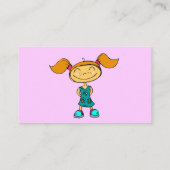 Ballerina Girl - Gepersonaliseerd Informatiekaartje (Achterkant)