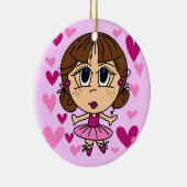 Ballerina Girl Keramisch Ornament (Rechts)