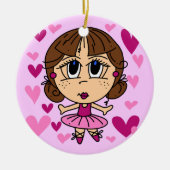 Ballerina Girl Keramisch Ornament (Voorkant)