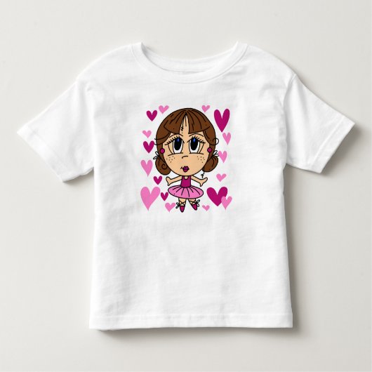 Ballerina Girl Kinder Shirts (Voorkant)