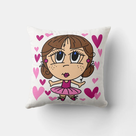 Ballerina Girl Kussen (Achterkant)