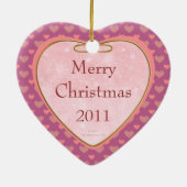 Ballerina Girl Merry kerst Ornament (Achterkant)