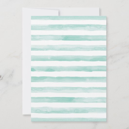 Ballerina Girl Mint Verjaardagsfeestje Uitnodiging (Achterkant)