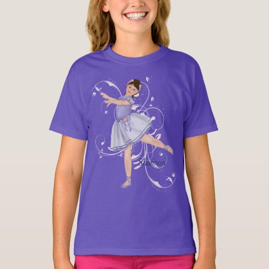 Ballerina Girl Pastel T-shirt (Voorkant)