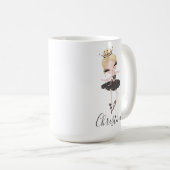Ballerina Girl Persoonlijke benaming Ballet Gift I Koffiemok (Voorkant rechts)