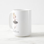 Ballerina Girl Persoonlijke benaming Ballet Gift I Koffiemok (Voorkant links)