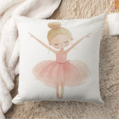 Ballerina Girl Pillow, Ballet Dancer Kussen (Deken)