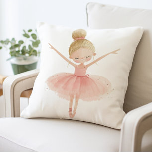 Ballerina Girl Pillow, Ballet Dancer Kussen