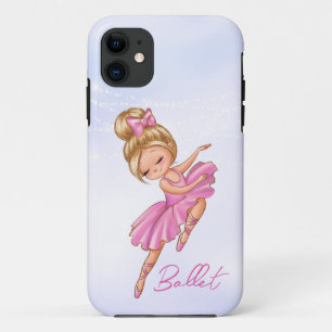 Ballerina Girl Pink, Paarse Ballet Dance Case-Mate iPhone Case