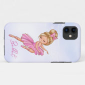 Ballerina Girl Pink, Paarse Ballet Dance Case-Mate iPhone Case (Achterkant (horizontaal))