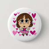 Ballerina Girl Ronde Button 5,7 Cm (Voorkant)