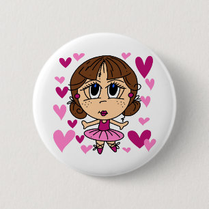 Ballerina Girl Ronde Button 5,7 Cm