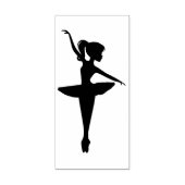 Ballerina Girl Rubberstempel (Afrduk)