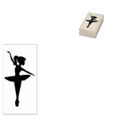 Ballerina Girl Rubberstempel (Gestempeld)