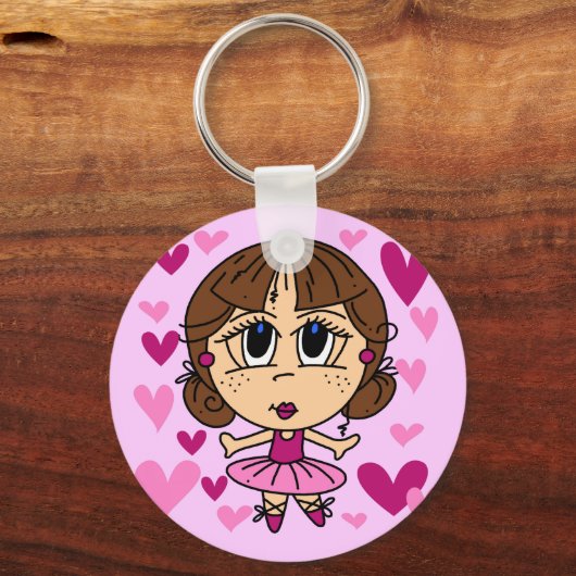 Ballerina Girl Sleutelhanger (Voorkant)