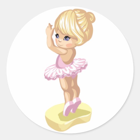 Ballerina Girl Sticker (Voorkant)