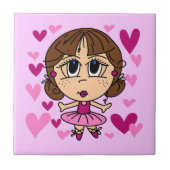 Ballerina Girl Tegeltje (Voorkant)