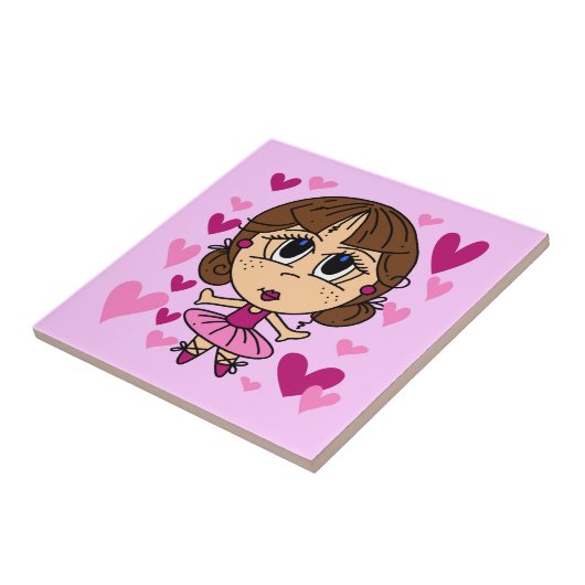 Ballerina Girl Tegeltje (Zijkant)