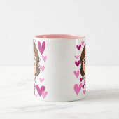 Ballerina Girl Tweekleurige Koffiemok (Center)