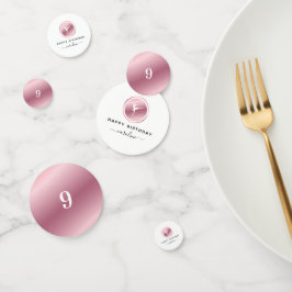 Ballerina Girls Ballet Pink Rose Gold Cute Dancing Confetti