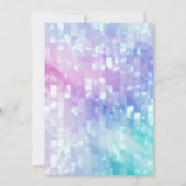 Ballerina glitter confetti meisjes verjaarfeest kaart (Achterkant)