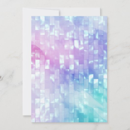 Ballerina glitter confetti meisjes verjaarfeest kaart (Achterkant)