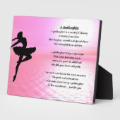 Ballerina Goddochter Poem Plaque Fotoplaat (Zijkant)