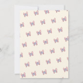 Ballerina Gold Sparkles Birthday Party Invitation Kaart (Achterkant)