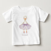 Ballerina Goose Cute Lavender Tutu Toddler  (Voorkant)