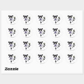 Ballerina Gothic Stijl Ronde Sticker (Vel)