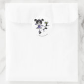 Ballerina Gothic Stijl Ronde Sticker (Tas)