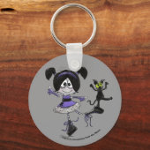Ballerina Gothic Stijl Sleutelhanger (Voorkant)