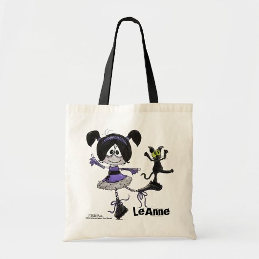 Ballerina Gothic Stijl Tote Bag (Voorkant)