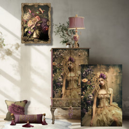 Ballerina Green, kolibrie & bloemportret Tissuepapier