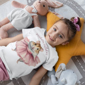 Ballerina Hamster Meisjes Gepersonaliseerde verjaa T-shirt