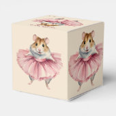 Ballerina Hamster Meisjes Verjaardag Favor Box Bedankdoosjes (Achterkant)