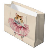 Ballerina hamster meisjes verjaardag groot cadeauzakje (Voorkant Gekanteld)
