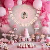 Ballerina hamster meisjes verjaardag vlaggetjes