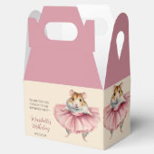 Ballerina Hamster Meisjes Verjaardagsfeest Bedankdoosjes (Geopend)