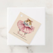 Ballerina Hamster Verjaardag Dank u Bedankjes Labels (In situ)