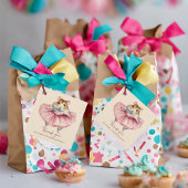 Ballerina Hamster Verjaardag Dank u Bedankjes Labels