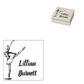 Ballerina handtekening stempel (Gestempeld)