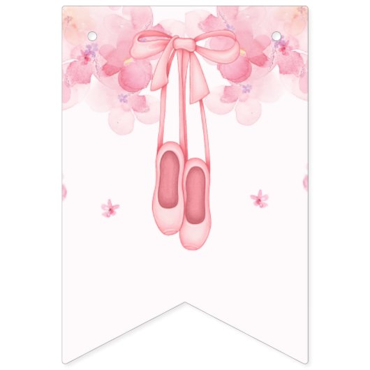 Ballerina Happy Birthday Banner (Eerste vlag)