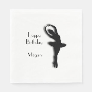 Ballerina Happy Birthday Servetten