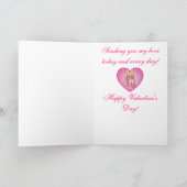 Ballerina Heart Valentijn Feestdagen Kaart (Binnen)